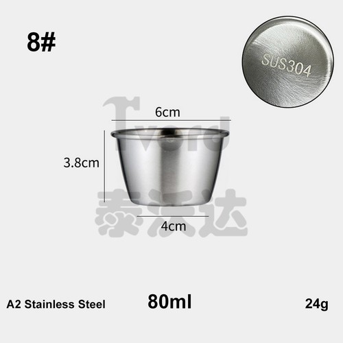 Stainless steel shot glasses - stainless,