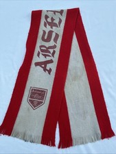 Vintage Arsenal Football Scarf Highbury 80s 1980s Red White
