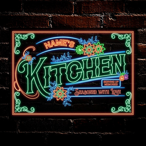 Personalised kitchen metal - personalised,
