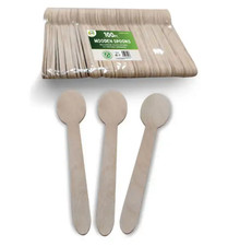 wooden Spoons Eco Friendly Disposable Spoons Biodegradable Compostable cutlery