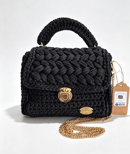 Handmade black crochet - handmade,