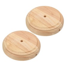 2pcs 5.5" x 1.3" Wooden Lamp