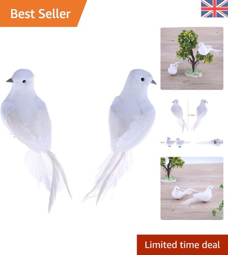Elegant 2pcs artificial - artificial, white