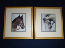 Patricia Good 2 original horse watercolors