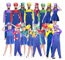 Adults Kids Super Mario and