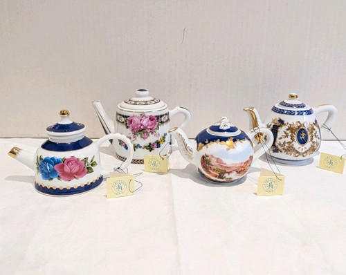 Miniature teapot collection - 4x,
