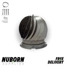 Mini Spinning Chimney Cowl, Stainless Steel, Fits up to Ø300mm