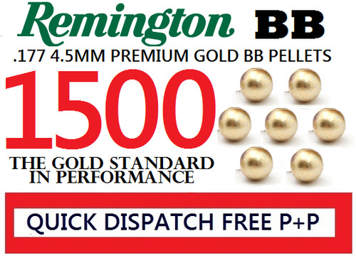 1500 gold 5mm pellets - gold, 4.5mm