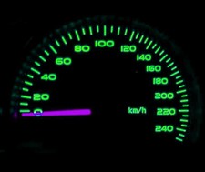 Green LED Dash Speedo Kit