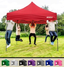 BULHAWK® 3x3m COMMERCIAL GRADE HEAVY DUTY POP UP GAZEBO MARKET STALL MARQUEE