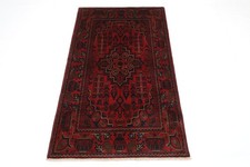 3 x 5 ft Geomtric Red Area Rug Afghan Traditional Hand Knotted Wool Rug