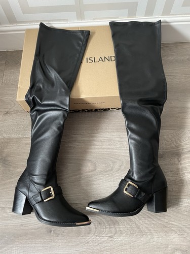 River island black thigh - island,