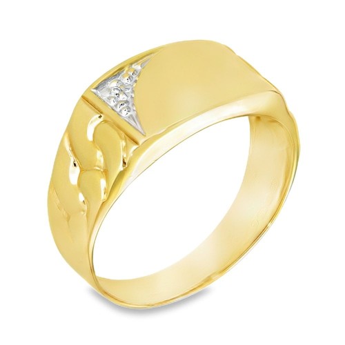 9ct yellow gold - yellow, diamond