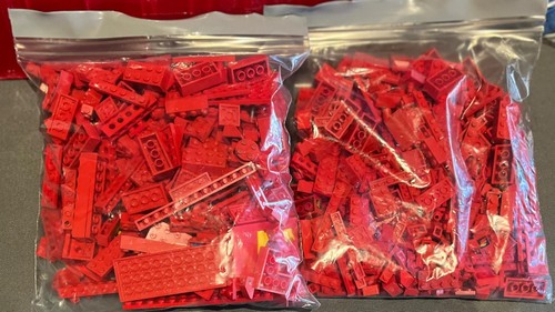 Lego 940g bulk mixed red - lego,