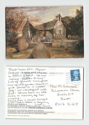 Postcard michaels church - st.,