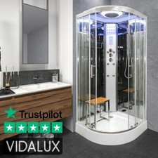 Vidalux Shower Cabin Enclosure Cubicle No Steam 900 x 900 Quadrant BEST BRAND