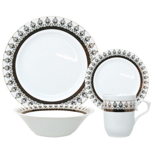 16pc dinner set white - 16pc,