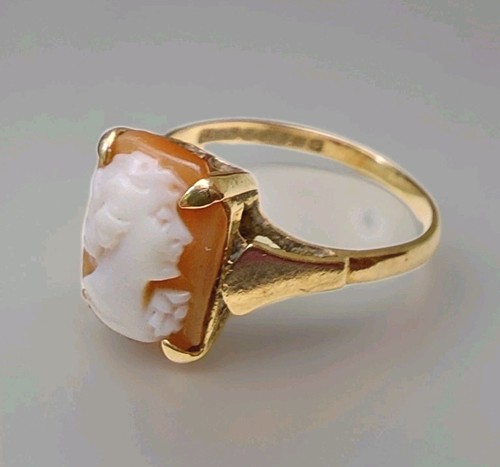Antique vintage cameo ring - vintage,