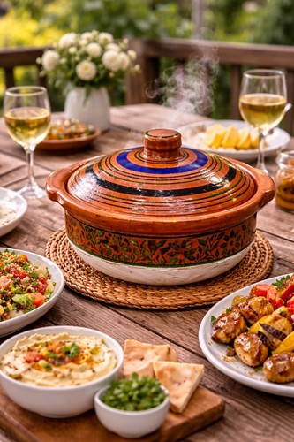 Traditional clay cooking pot - clay,