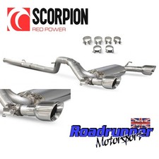 Scorpion Focus RS MK3 Exhaust System Cat Back 3" VALVED Polish Daytona SFD084D