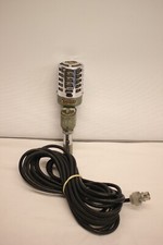 RESLO RIBBON RV VINTAGE CHROME MICROPHONE DESK NO STAND