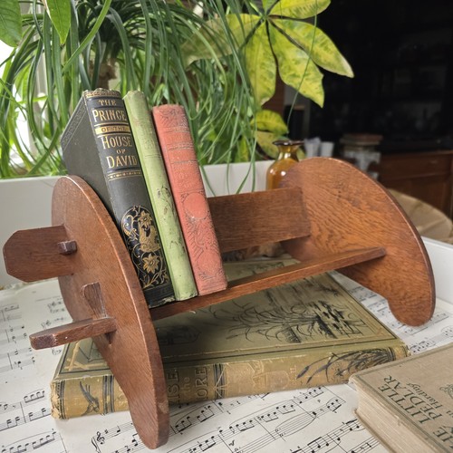 Vintage wooden book trough - vintage,