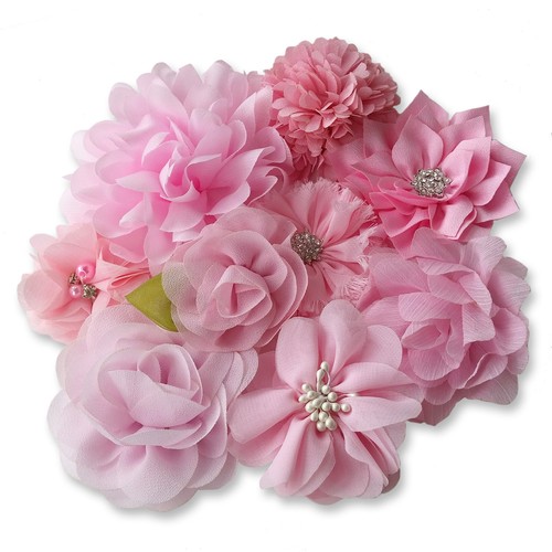 Light pink fabric - pink, flowers