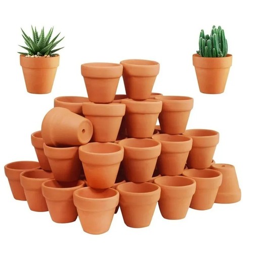 50pcs mini terracotta clay - 50pcs,