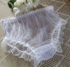 White Sheer  Nylon Vintage