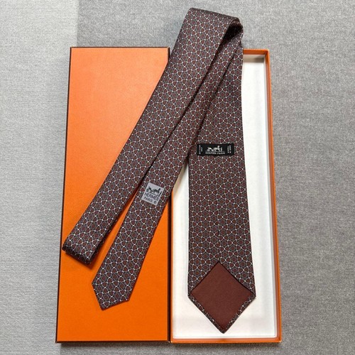 Hermes tie reddish - hermes, reddish-brown