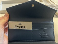 Vivienne Westwood Blue Safiano Leather Purse New with Tags