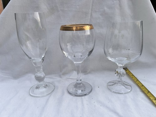 Set vintage clear glass - vintage,