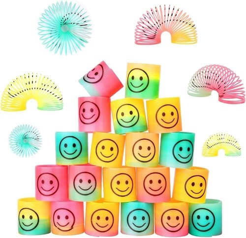 Mini slinky smiley - slinky, face