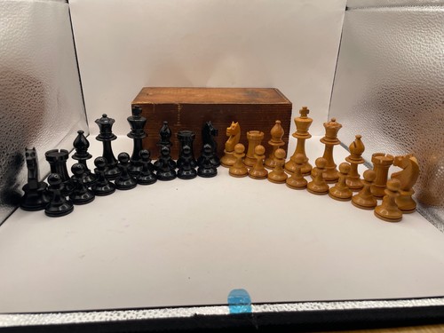 Antique chess set - chess,