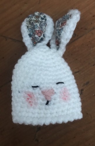 Hand knitted rabbit egg - knitted,