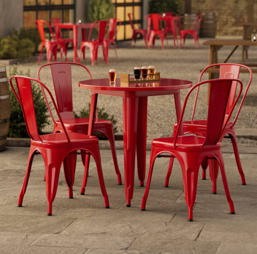 Round restaurant table - round,