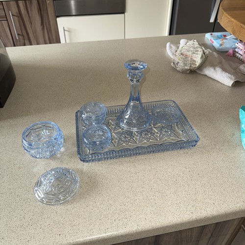 Vintage glass vanity - vintage,