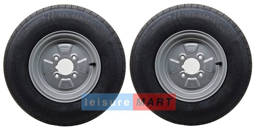 Pair 145x10 trailer wheel - pair,