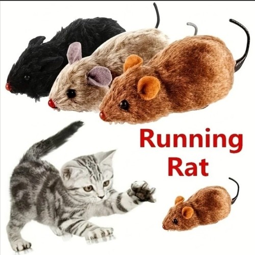 Plush mouse cat toy - plush,