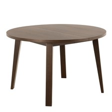 Smoked Oak Round Dining Table