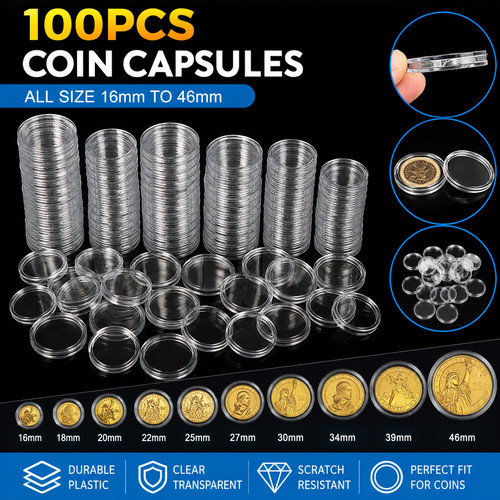 100pcs reusable coin - coin, capsules