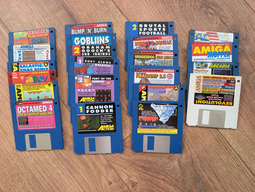 Amiga cover disks - amiga, floppy