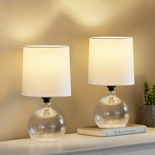 Table lamp set glass - table,