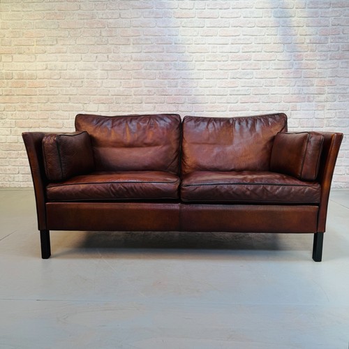 Vintage 1970s danish dark - dark, tan