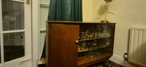Vintage 1950s oak - vintage, glazed
