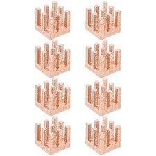 8 Pcs Copper Heatsink 6x6x6mm