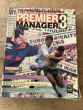 Commodore Amiga 1200 Premier Manager 3  Big Box and Wheel