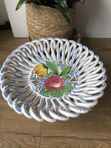 Vintage glazed hand painted - vintage,