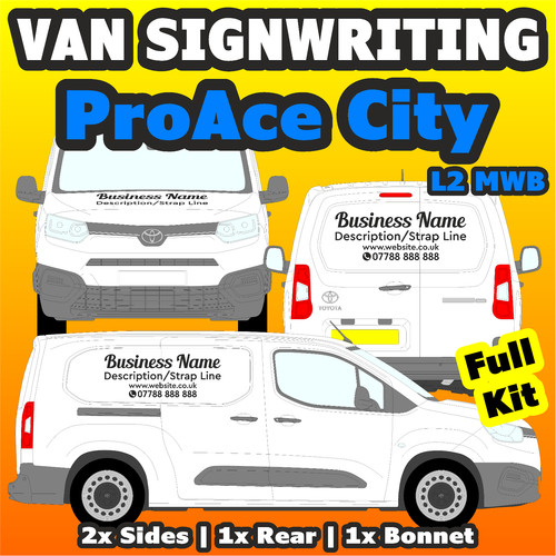 Toyota proace city van - proace, sign