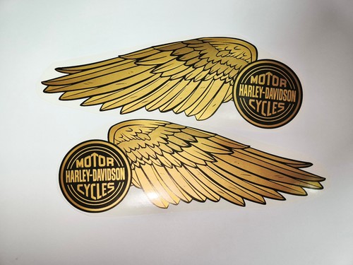 Harley davidson golden - davidson, wings